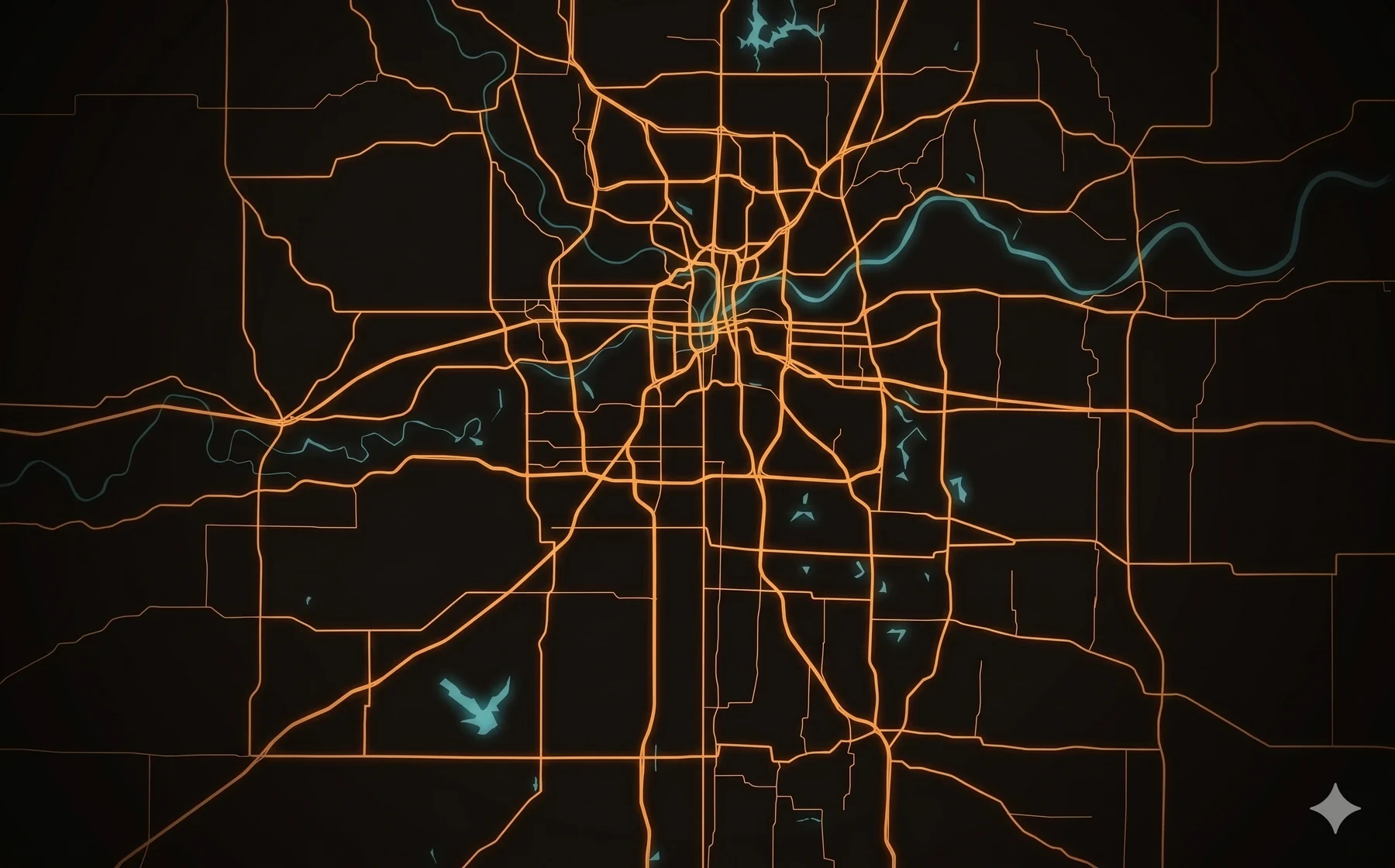 Map of the Garage Door Masters KC service area across the Kansas City metro — KS and MO