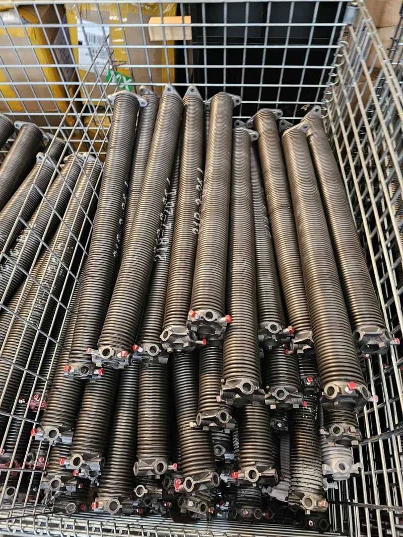 Heavy commercial garage door springs and cables