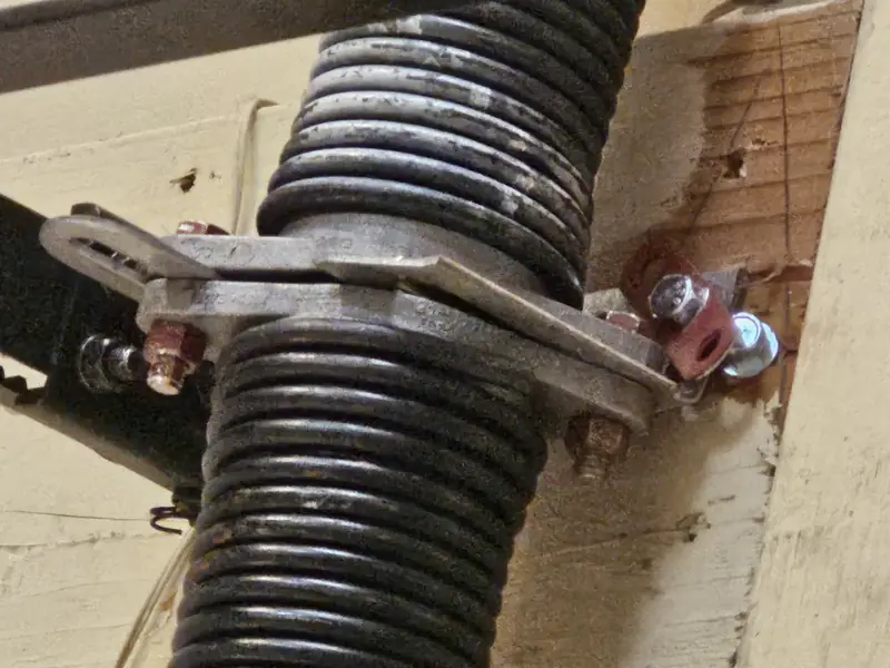 A fresh, properly-wound spring back in service.