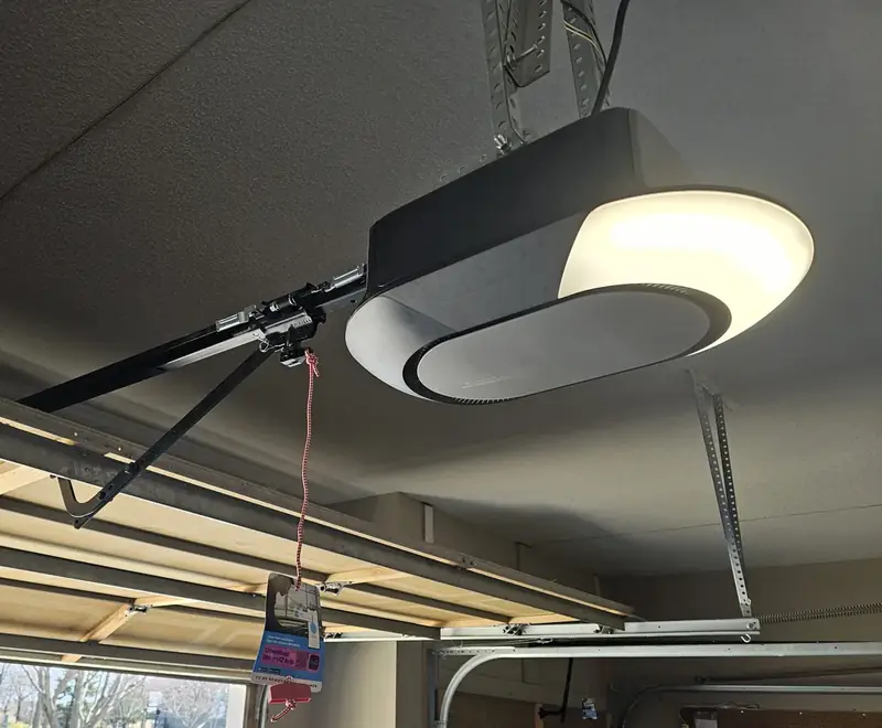 New garage door opener installed by Garage Door Masters KC